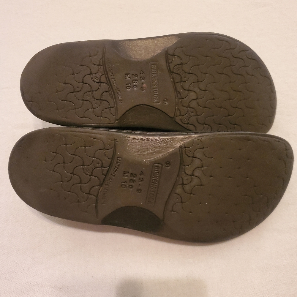 BIRKENSTOCK Vintage Footprint Memphis‎ Black Leather Oxford Derby Shoes Men's 10 - Picture 9 of 11